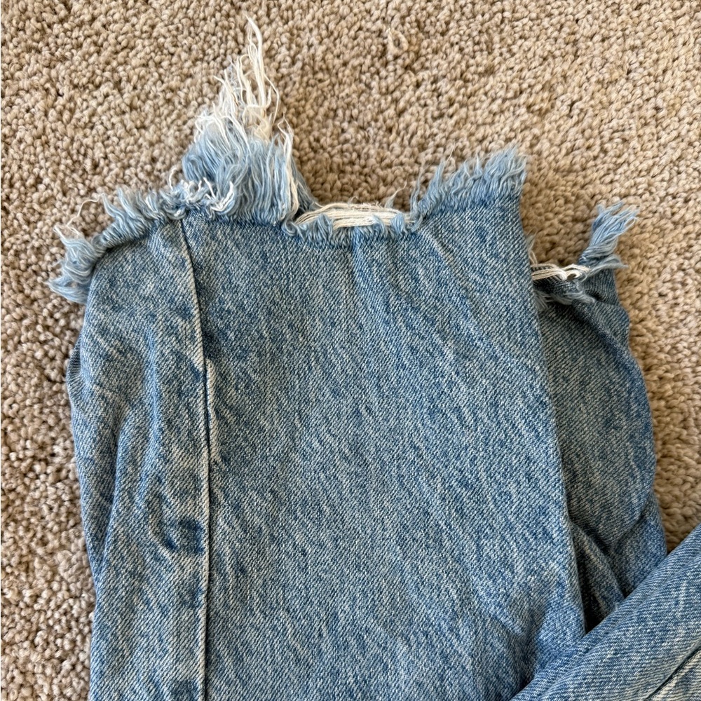 Free People We The Free Tapered Baggy Boyfriend Distressed Jeans Women's 29 - Picture 4 of 9